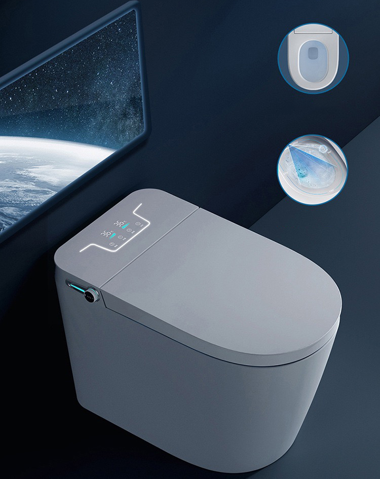AIDI Smart Siphonic Toilet – Heated Seat & Auto Open Lid for EU/US Market