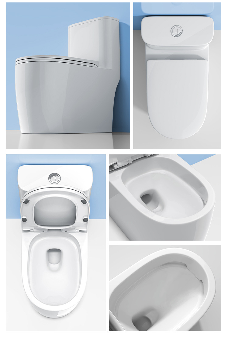 One-Piece Siphonic Toilet | Smooth & Easy-Clean Bowl | For Hotel & Home Use