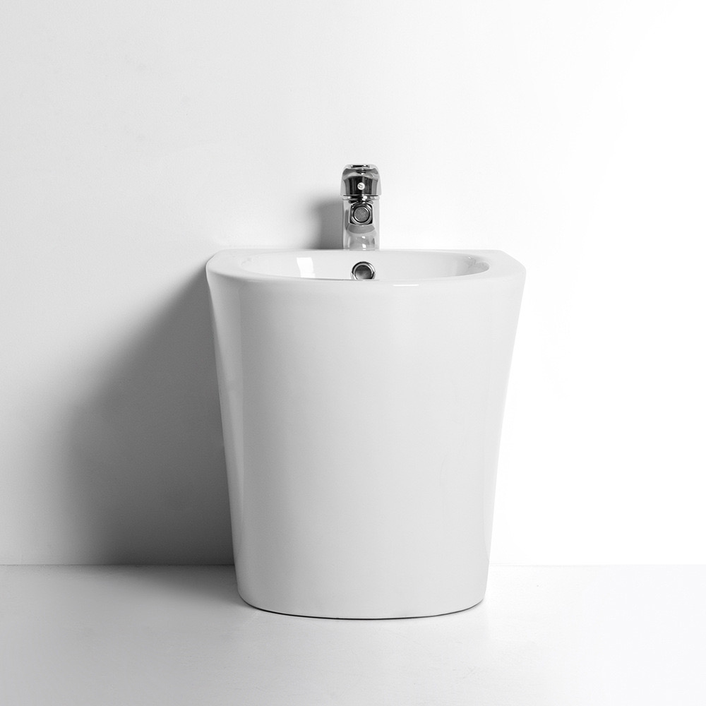 Cheapest Ceramic Floor Standing Toilet Bidet Round Floor Mounted Back to Wall Toilet Bidet Sets