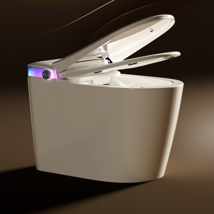 AiDi CE Certified Smart Toilet | One-Piece Siphonic Floor Drain with Remote Control & Full Functions for Hotels and Homes