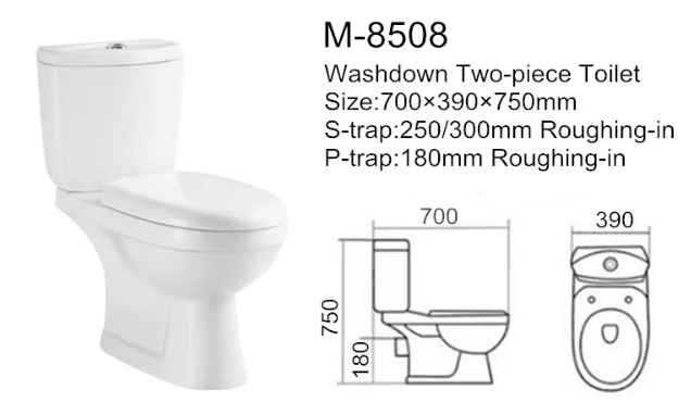 Economic Price Sanitary Ware Bathroom Ceramic WC Toilet With Wash Basin