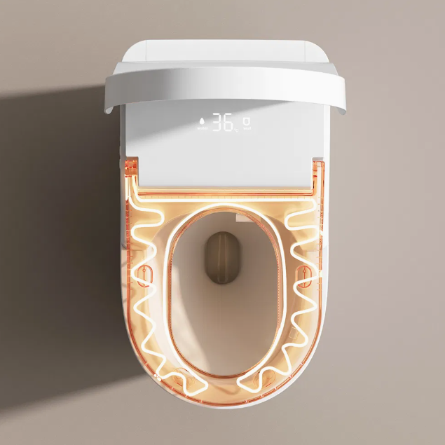 2025 Luxury Intelligent One Piece Smart Toilet with Heated Seat, UV Sterilization & Auto Flush for Modern Bathrooms