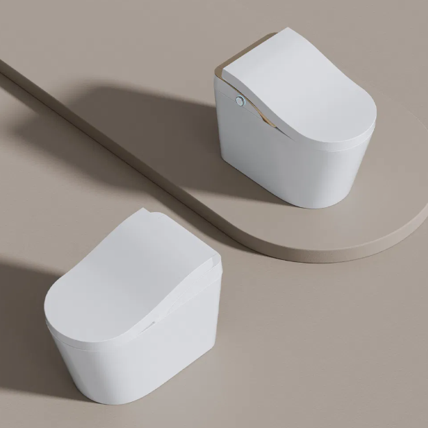 2025 Luxury Intelligent One Piece Smart Toilet with Heated Seat, UV Sterilization & Auto Flush for Modern Bathrooms