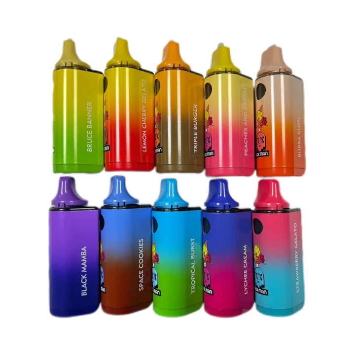 Melt Packman 1ml 1g LED Display Screen 2ml 2 Grams 10 Flavors Rechargeable Disposable Wholesale UK EU Stock Empty Vape Pen