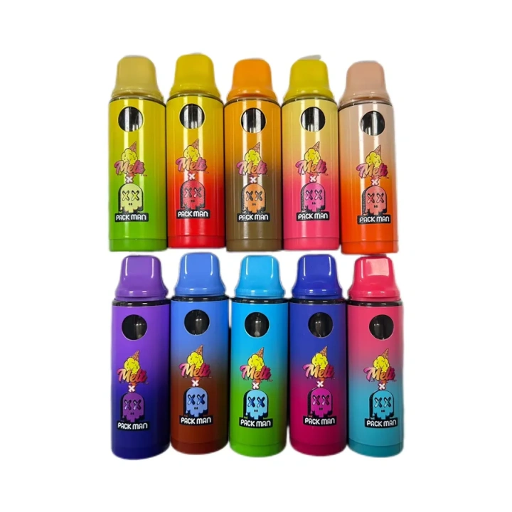 Melt Packman 1ml 1g LED Display Screen 2ml 2 Grams 10 Flavors Rechargeable Disposable Wholesale UK EU Stock Empty Vape Pen