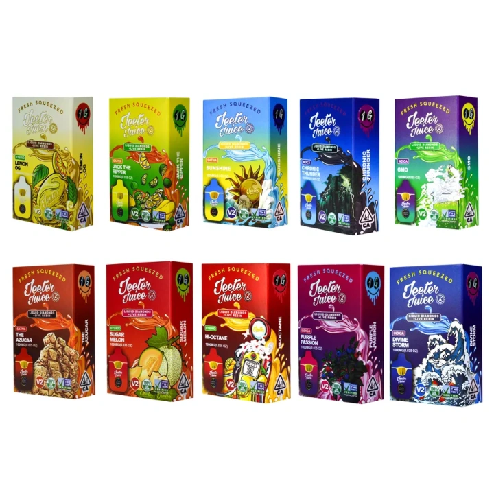 Jeeter Juice Disposable Vape Pens 1ml 1g 10 Flavors Rechargeable EU Stock Wholesale LED Display Screen