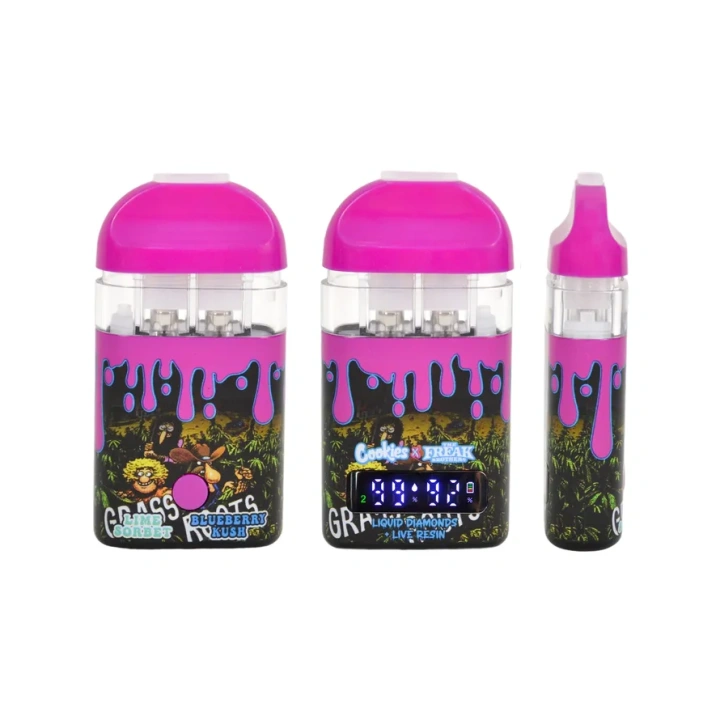 Cookies Freak Brother 0.5+0.5ml 1g Dual Chamber 10 Flavors Rechargeable Disposable Wholesale EU Stock Empty Vape Pen