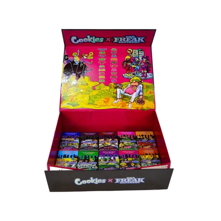 Cookies Freak Brother 0.5+0.5ml 1g Dual Chamber 10 Flavors Rechargeable Disposable Wholesale EU Stock Empty Vape Pen