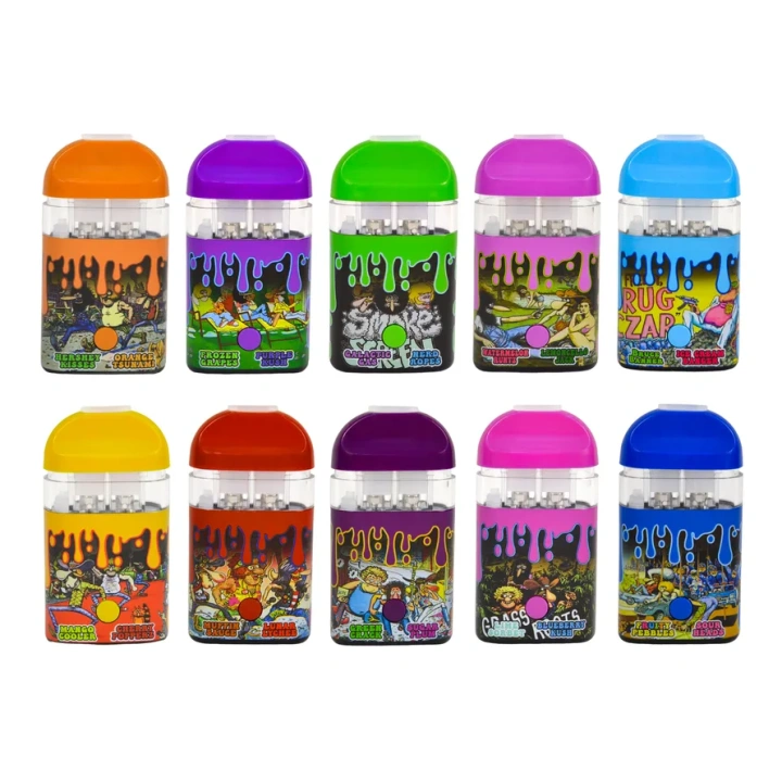 Cookies Freak Brother 0.5+0.5ml 1g Dual Chamber 10 Flavors Rechargeable Disposable Wholesale EU Stock Empty Vape Pen