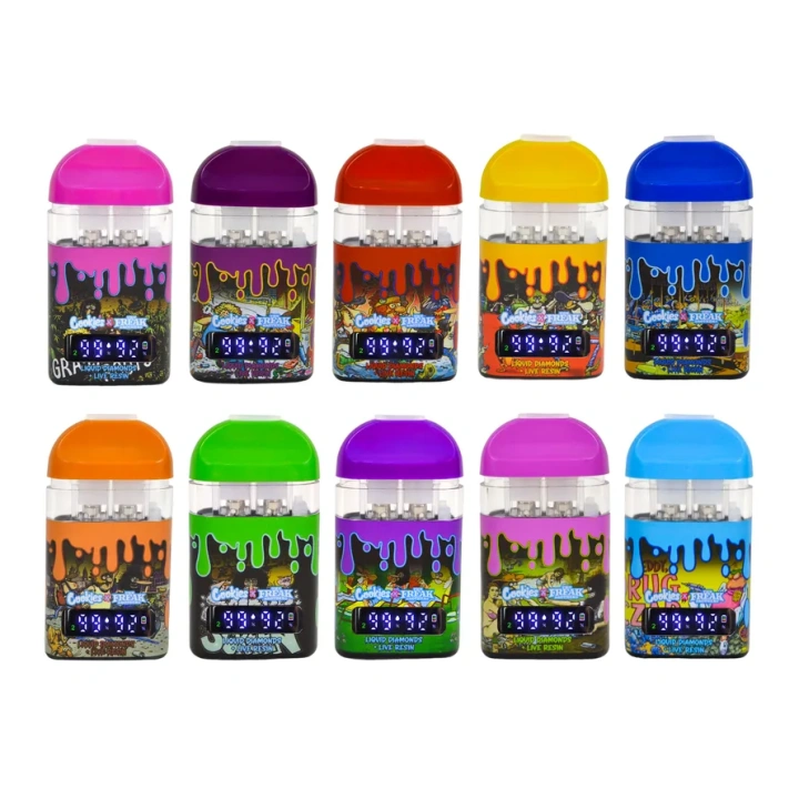 Cookies Freak Brother 0.5+0.5ml 1g Dual Chamber 10 Flavors Rechargeable Disposable Wholesale EU Stock Empty Vape Pen