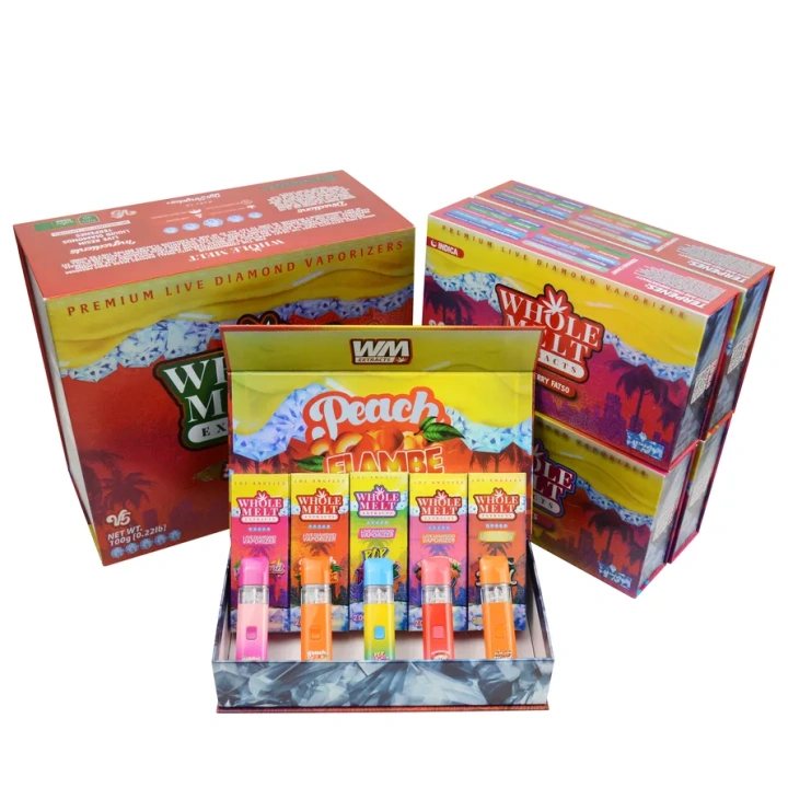 Whole Melt V5 10 Flavors 100Packs 2ml 2g Rechargeable Wholesale USA Stock Empty Disposable Vape Pen