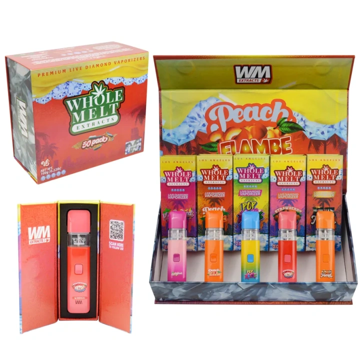 Whole Melt V5 10 Flavors 100Packs 2ml 2g Rechargeable Wholesale USA Stock Empty Disposable Vape Pen