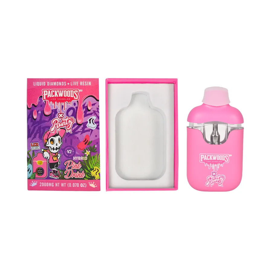 Packwoods Runtz 1ml 1g Rechargeable LED Display Screen Wholesale UK Stock Empty  Disposable Vape Pen