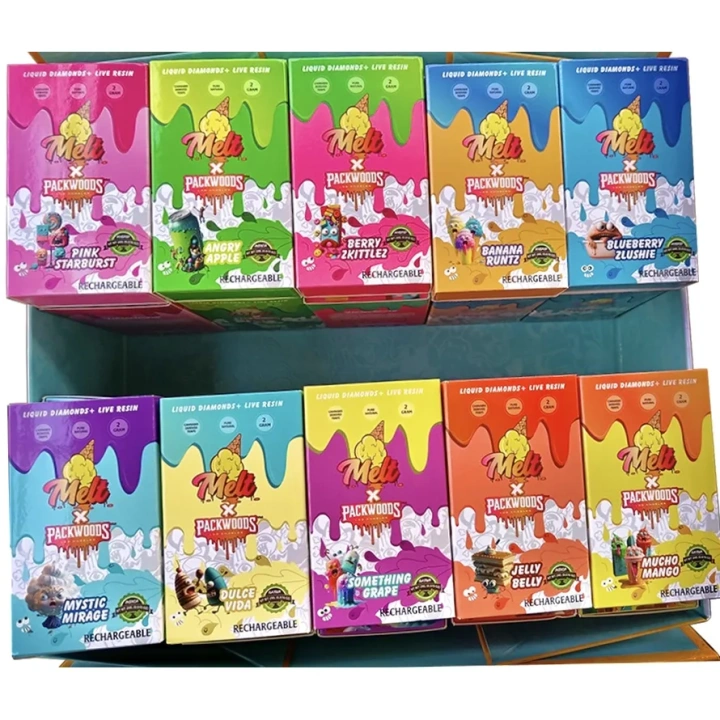 Melt Packwoods 2000mg 2g Disposable 10 Flavors All in One USA Stock Wholesale Empty Vape Pen