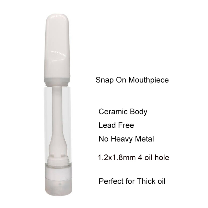 4 Holes 1ml 1g Full Ceramic 510 Thread Cartridges USA Stock Empty Wholesale Disposable Carts 