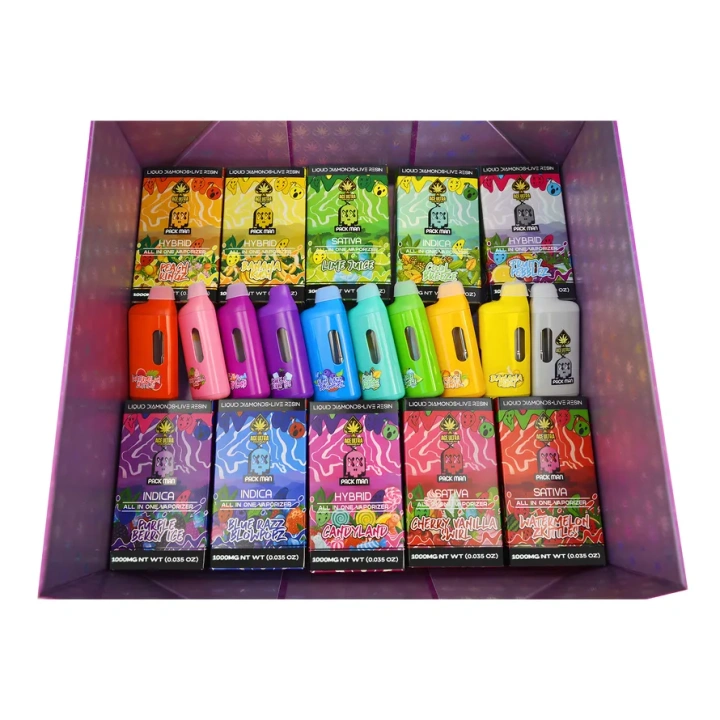 ACE PACKMAN 1ml 1g 10 Flavors Digital Display Screen Wholesale  Vaporizer Pen Carts UK Stock Empty Disposable Vape 