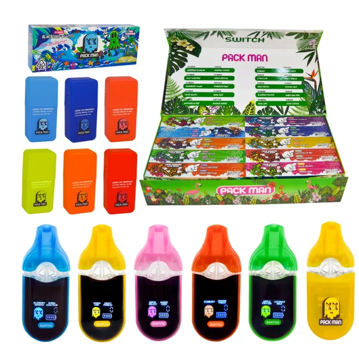 Packman V7 Dual Chamber Hello Summer Edition 1+1g Empty Disposable Vape Pen USA Stock