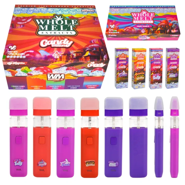 Whole Melt V6 Candy Edition 2g Empty Disposable Vape Pen 10 Flavors USA Stock