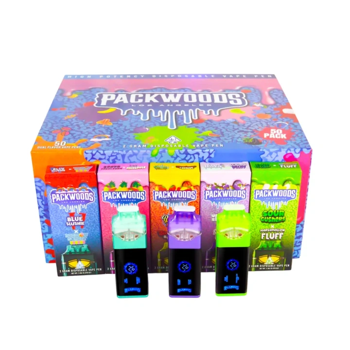 Packwoods 2ml Dual Chamber 1+1ml Empty Disposable Vape Pen USA Stock
