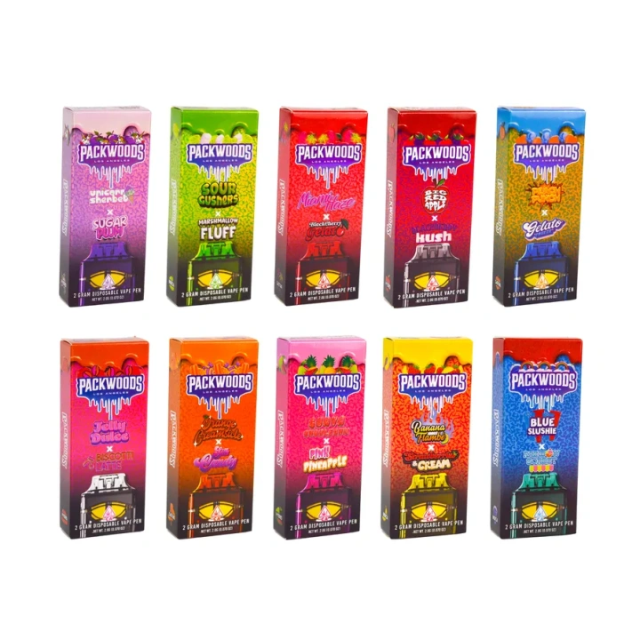 Packwoods 2ml Dual Chamber 1+1ml Empty Disposable Vape Pen USA Stock
