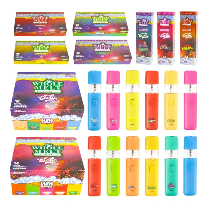 Whole Melt V6 Exotic Edition 2g Empty Disposable Vape Pen 10 Flavors USA Stock