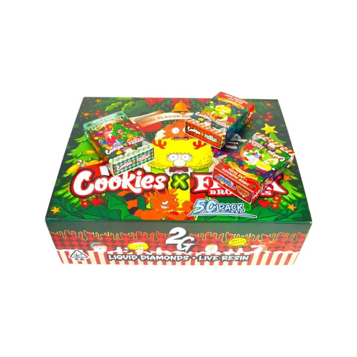 Cookies The Freak Brother 1ml+1ml Dual Chamber With Screen 2g Empty Disposable Vape Pen 10 Flavors USA Stock