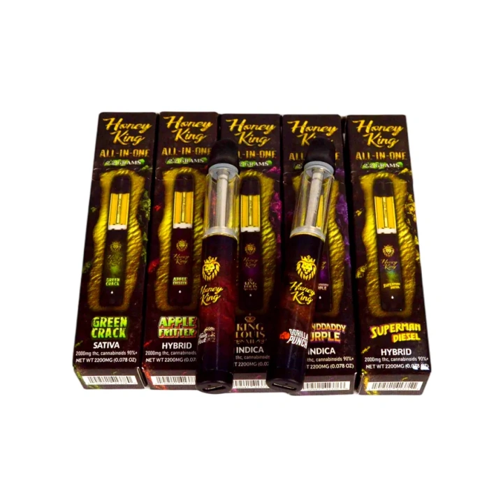 Honey King 2g Empty Disposable Vape Pen 9 Flavors USA Stock