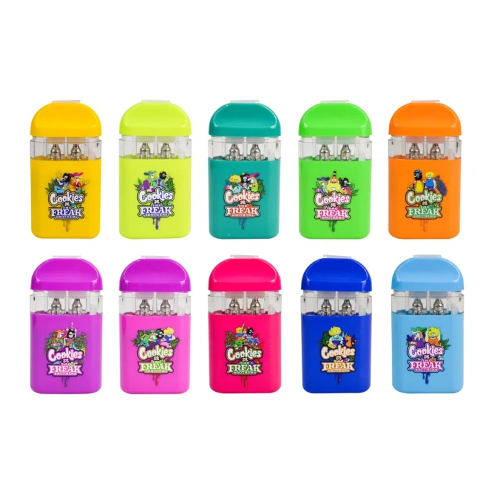 Cookies The Freak Brother V3 1ml+1ml Dual Chamber With Screen 2g Empty Disposable Vape Pen 10 Flavors USA Stock