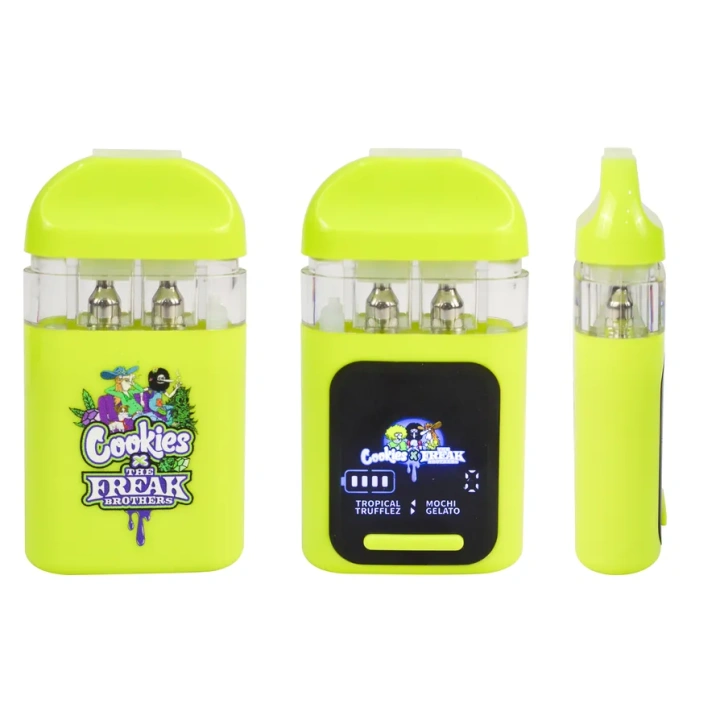 Cookies The Freak Brother V3 1ml+1ml Dual Chamber With Screen 2g Empty Disposable Vape Pen 10 Flavors USA Stock
