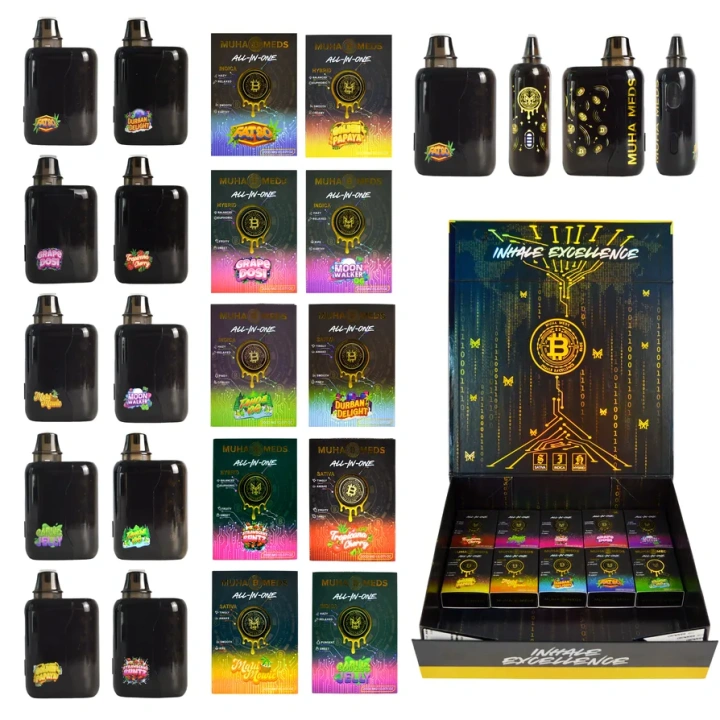 Muha Meds Bitcoin Edition Empty Disposable Vape Pen 10 Flavors USA Stock