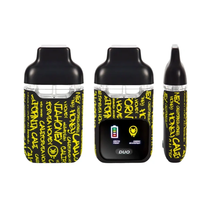 California Honey 1ml+1ml Dual Chamber With Screen 2g Empty Disposable Vape Pen 20 Flavors USA Stock