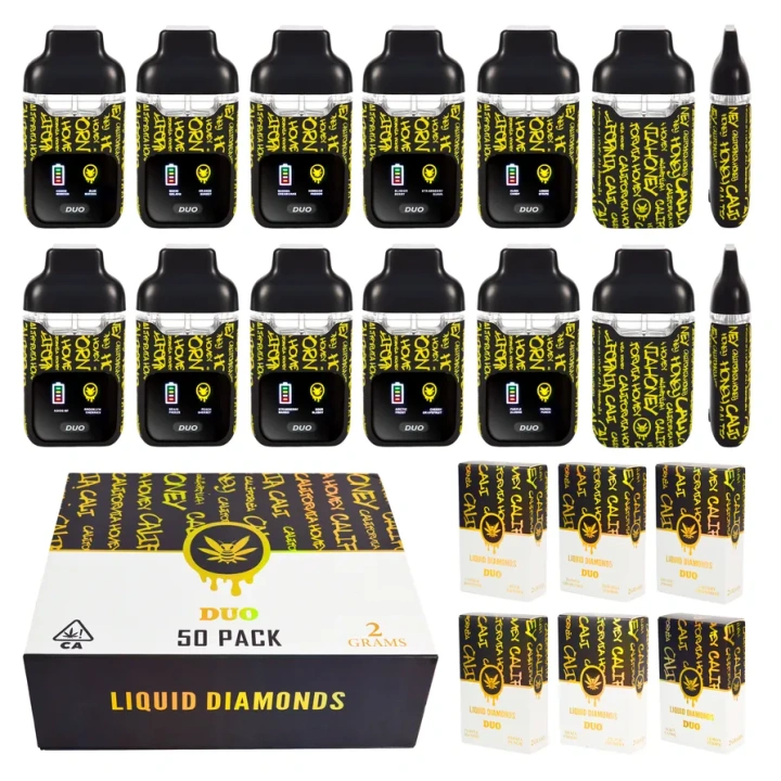 California Honey 1ml+1ml Dual Chamber With Screen 2g Empty Disposable Vape Pen 20 Flavors USA Stock