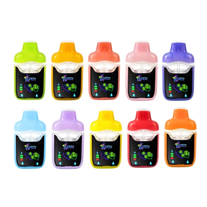 Runtz 1ml+1ml Dual Chamber With Screen 2g Empty Disposable Vape Pen 20 Flavors USA Stock