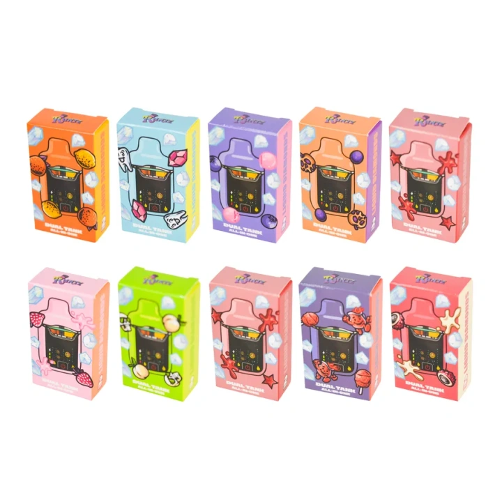 Runtz 1ml+1ml Dual Chamber With Screen 2g Empty Disposable Vape Pen 20 Flavors USA Stock