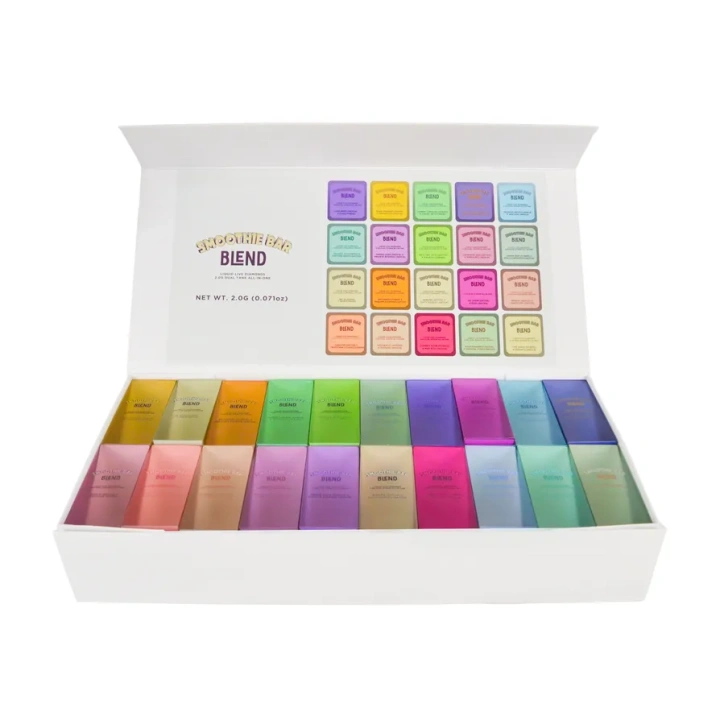 Smoothie Bar Blend 1ml+1ml Dual Chamber With Screen 2g Empty Disposable Vape Pen 40 Flavors USA Stock