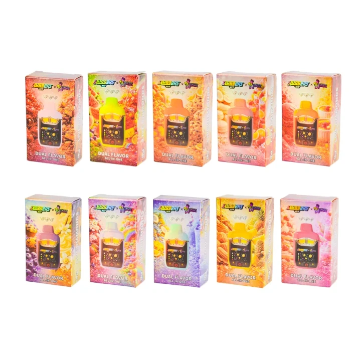 Sluggers Hits Runtz Collabs 1ml+1ml Dual Chamber With Screen 2g Empty Disposable Vape Pen 20 Flavors USA Stock