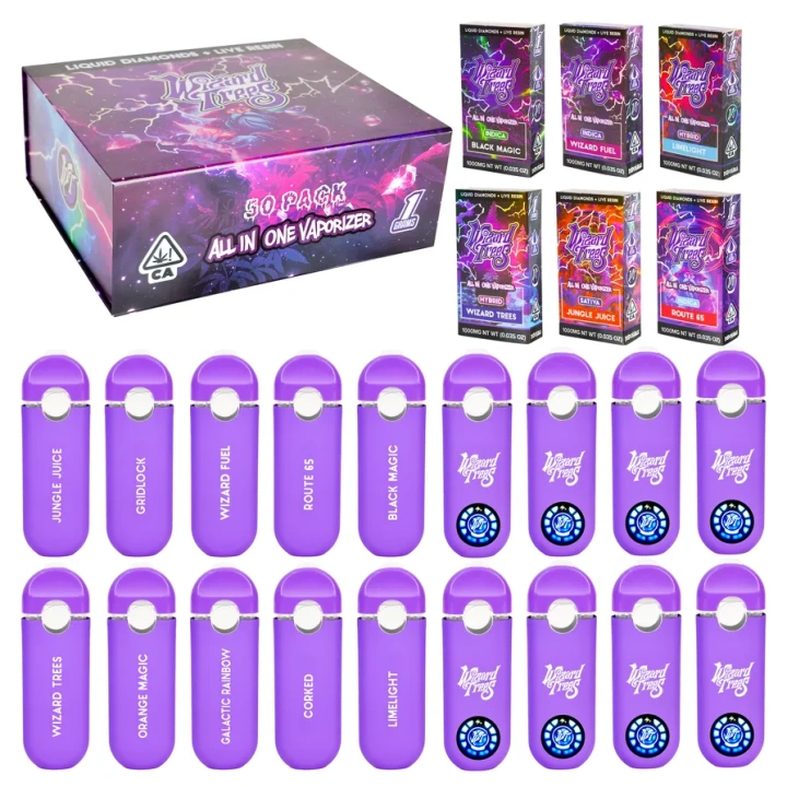 Wizard Tree Vape 10 Flavors All in One Wholesale Empty EU Stock Disposable Rechargeable 