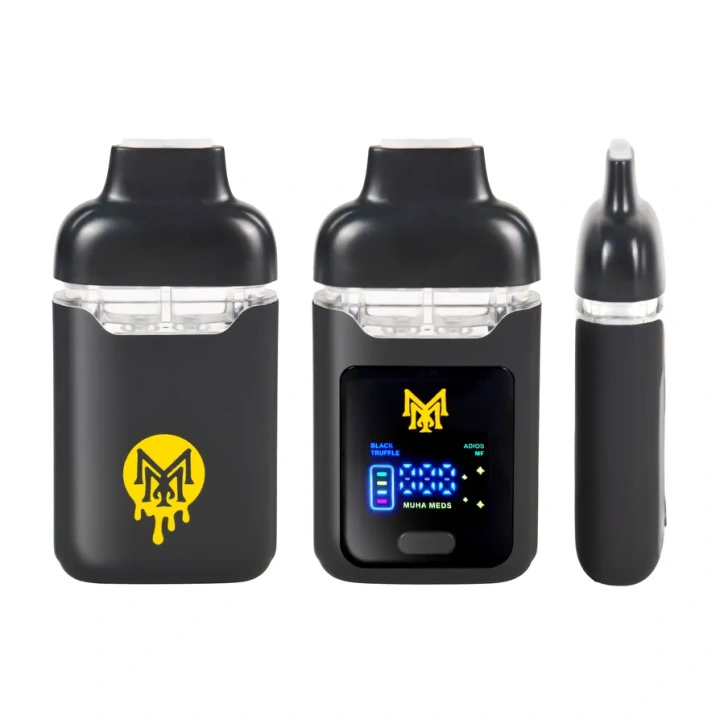 Muha Meds Dual Chamber 1ml+1ml Dual Chamber With Screen 2g Empty Disposable Vape Pen 20 Flavors USA Stock