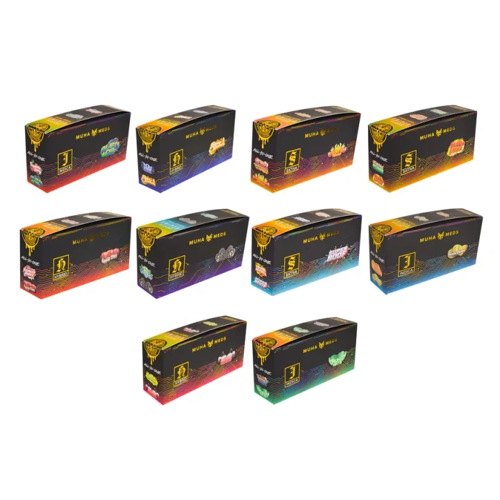 Muha Meds Dual Chamber 1ml+1ml Dual Chamber With Screen 2g Empty Disposable Vape Pen 20 Flavors USA Stock