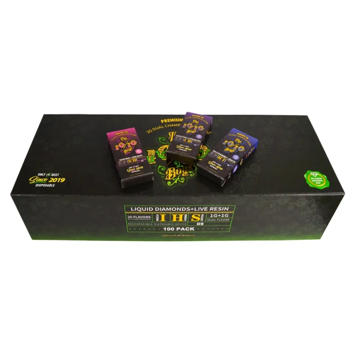 The 10 10 Boys Dual Chamber 1ml+1ml Dual Chamber With Screen 2g Empty Disposable Vape Pen 20 Flavors USA Stock