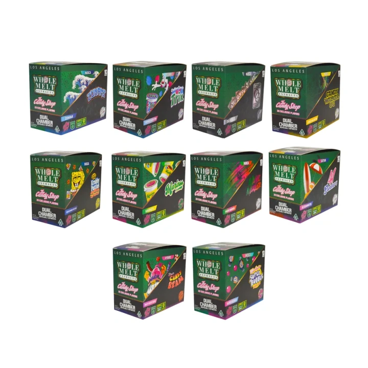 Whole Melt V10 Candy Shop Dual Chamber 1ml+1ml Dual Chamber With Screen 2g Empty Disposable Vape Pen 20 Flavors USA Stock