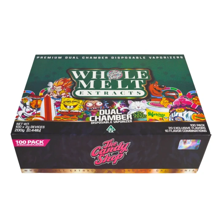 Whole Melt V10 Candy Shop Dual Chamber 1ml+1ml Dual Chamber With Screen 2g Empty Disposable Vape Pen 20 Flavors USA Stock