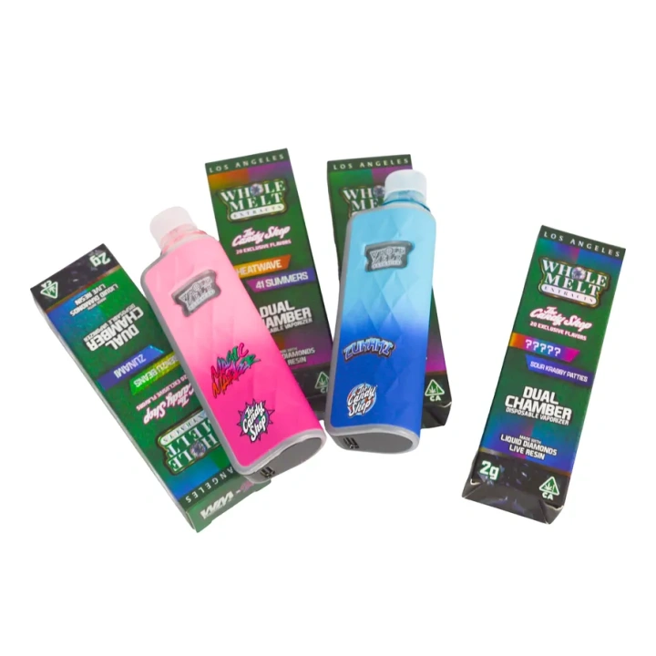Whole Melt V10 Candy Shop Dual Chamber 1ml+1ml Dual Chamber With Screen 2g Empty Disposable Vape Pen 20 Flavors USA Stock