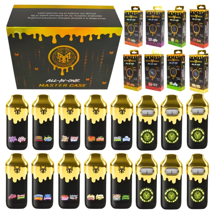 Muha Meds Dual Chamber 1g+1g Dual Chamber 2g Empty Disposable Vape Pen 20 Flavors USA Stock