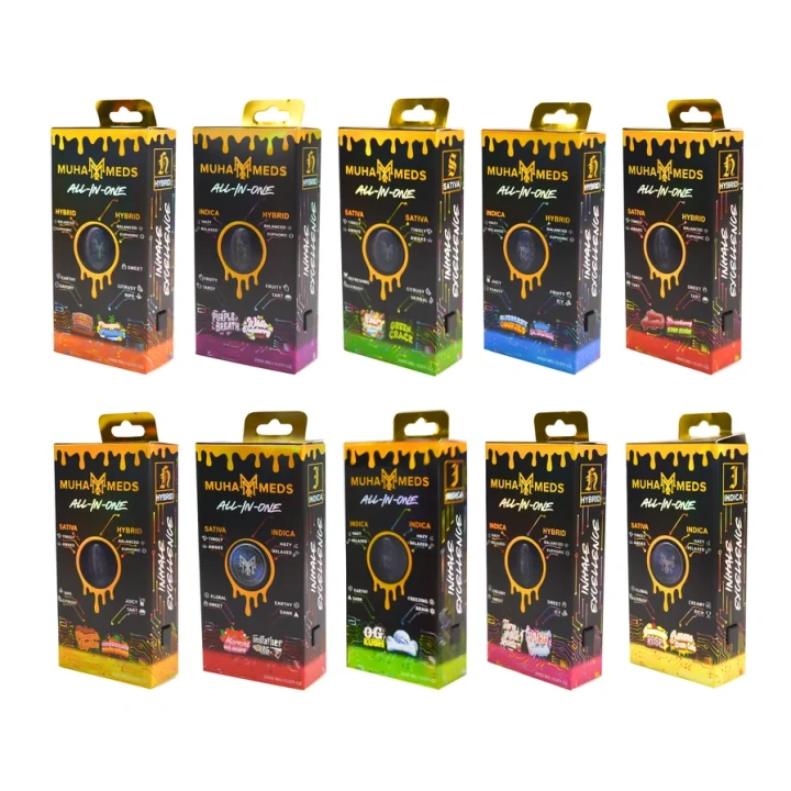 Muha Meds Dual Chamber 1g+1g Dual Chamber 2g Empty Disposable Vape Pen 20 Flavors USA Stock