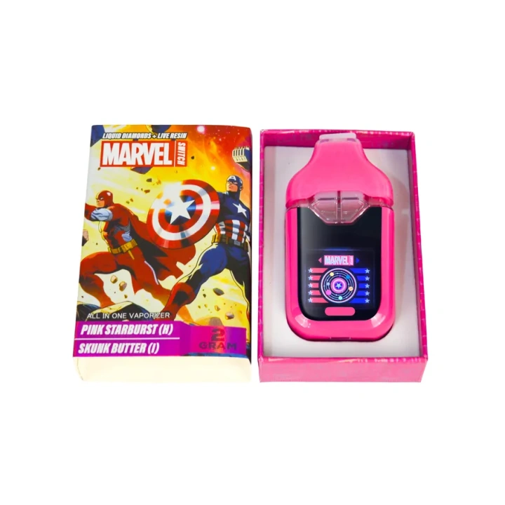 Marvel Switch 1ml+1ml Dual Chamber With Screen 2g Empty Disposable Vape Pen 20 Flavors USA Stock