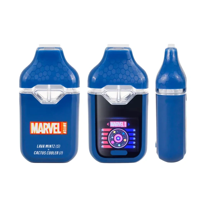 Marvel Switch 1ml+1ml Dual Chamber With Screen 2g Empty Disposable Vape Pen 20 Flavors USA Stock