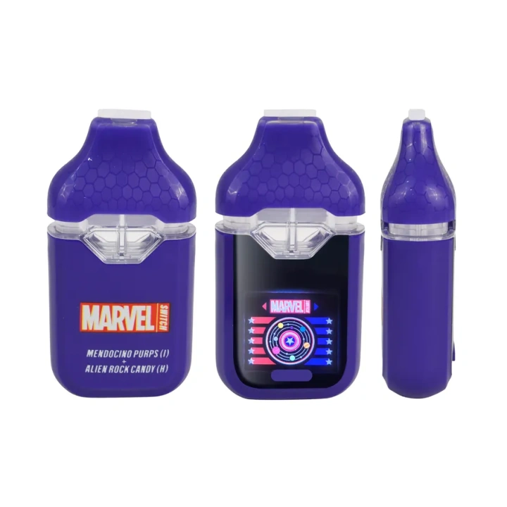Marvel Switch 1ml+1ml Dual Chamber With Screen 2g Empty Disposable Vape Pen 20 Flavors USA Stock