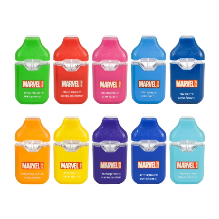 Marvel Switch 1ml+1ml Dual Chamber With Screen 2g Empty Disposable Vape Pen 20 Flavors USA Stock