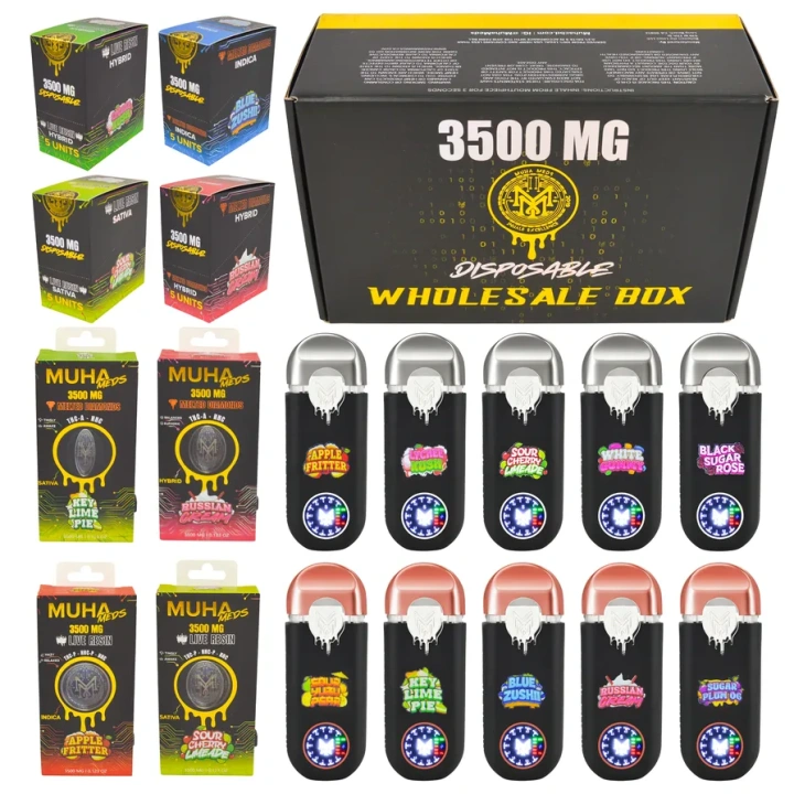 Muha Meds 3500mg Empty Disposable Vape Pen 10 Flavors USA Stock